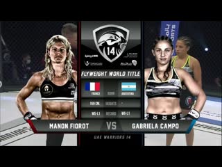 Uae warriors14 / manon fiorot vs gabriela campo