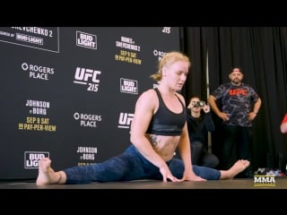 Ufc 215 amanda nunes, valentina shevchenko открытая тренироа