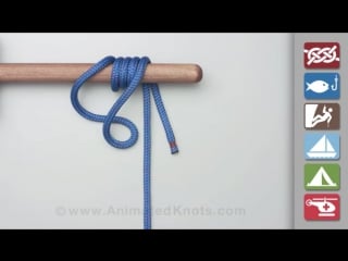 Icicle hitch (loop method) how to tie an icicle hitch (loop method)