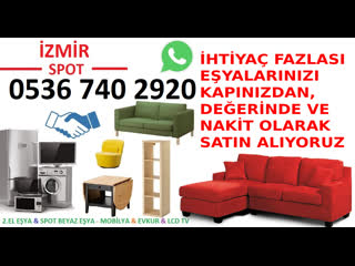 İzmi̇r’de sahi̇bi̇nden satilik ev eşyalari araniyor! 0536 740 2920