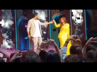 Prabhas with raveena on tip tip barsa paani