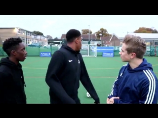 Alex iwobi crossbar challenge