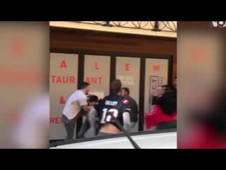 The fellas celebrate white riots in boston! too soon definitely