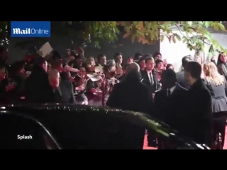 Cheryl and nick grimshaw walk the red