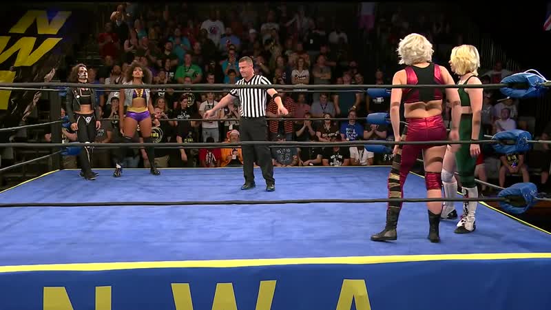 Marti belle &amp; thunder rosa vs crystal rose &amp; brooklyn creed (nwa powerrr episode 6 )