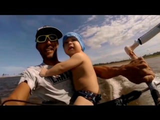 Kitesurfing with my 1 year old porn