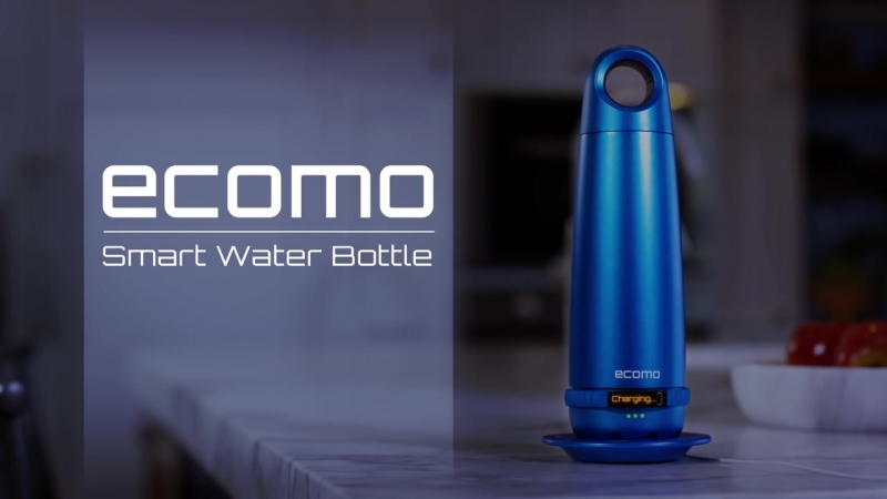 Ecomo the world’s first bottle that tests filters water (бутылка, которая анализирует и очищает воду)