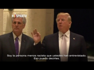 Pese a polémica por ‘países de m***da’ trump dice no soy racista