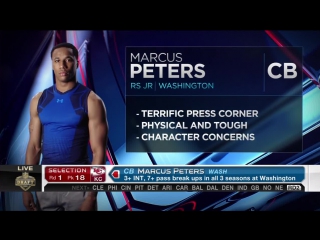 2015 nfl draft round 1 kansas city chiefs pick cornerback marcus peters no 18