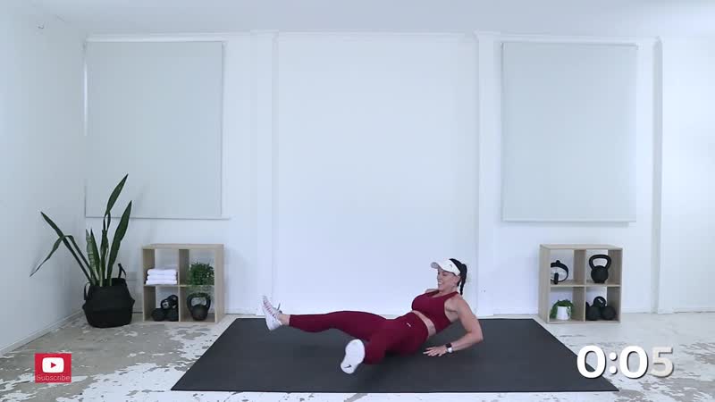 In & out abs variation разведение ног и скручивание коленями к груди