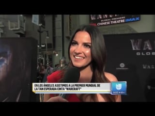 Maite perroni @maiteoficial en la premiere de warcraft