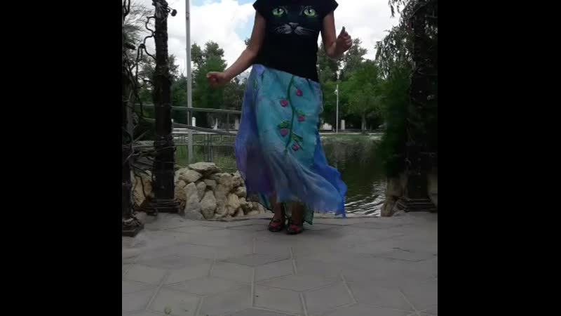 Шикарная шелковая юбочка