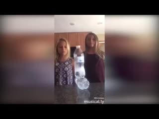 The unlikeliest of bottle flips