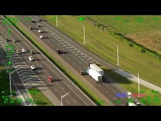 Florida police helicopter video captures chase of fleeing porn trafficking suspect