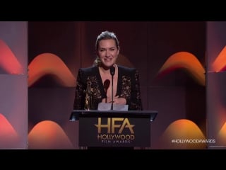 Kate winslet is honored with the hollywood actress award for her role in @wonderwheelmov