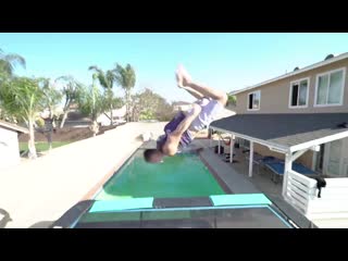 30 year old triple backflip of a roof