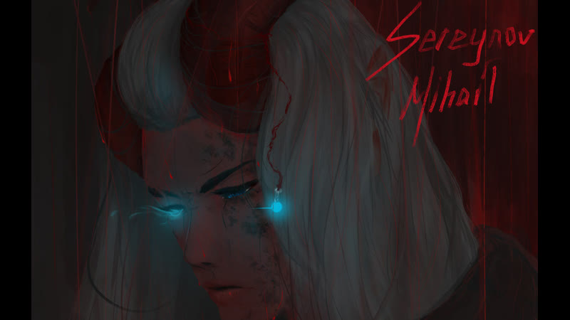 Speedpainting "unmei momidzi" (oc) by sereynov mihail