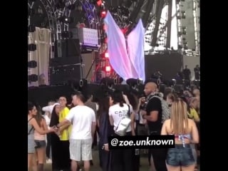 April 15 hailey, kendall, cami and isabella at french montana show at coachella in indio, ca #haileybaldwin