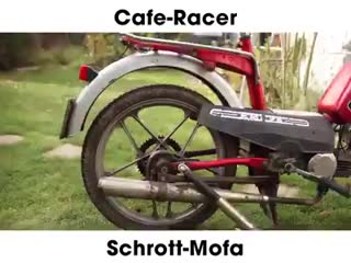 Vom schrott mofa zum cafe racer