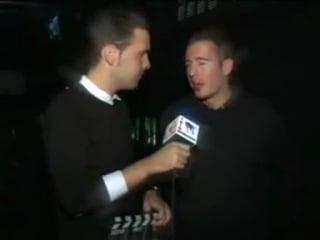 Javier rios en la presentacion del corto cruce