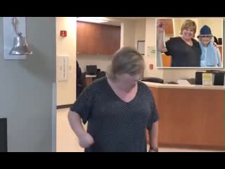 Woman accidentally breaks ‘cancer free’ bell in excitement over defeating breast cancer