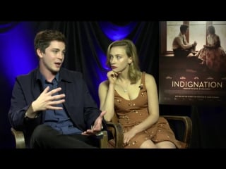 Logan lerman and sarah gadon dicuss their upcoming film, indignation