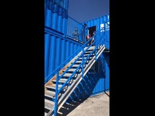 Harry and meghan tour the containers that are the hq of @wavesforchange mp4