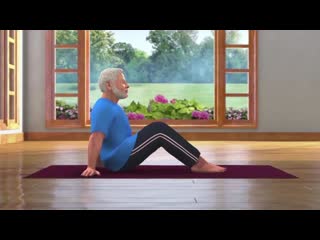 Yoga with modi vajrasana russian