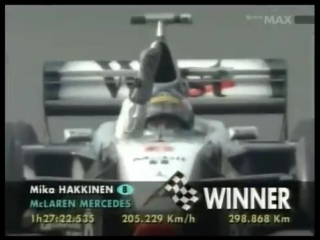 Mika häkkinen wins f1 world championship (suzuka, 1998)