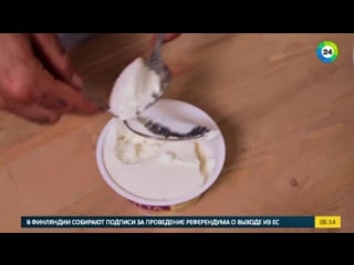 Завтрак для гурманов рикотта с шоколадным муссом и персиком