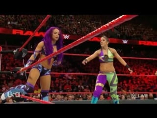 Bayley & sasha banks vs liv morgan & sara logan