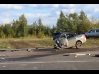 Страшное дтп под самарой 2 погибших, 6 раненых