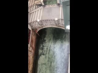 After almost a week of lock down the canals in venice are all clear and full of fishes перевод
после почти недельной блокир