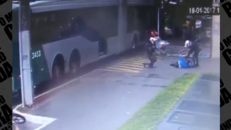 Жосткое задержание вора