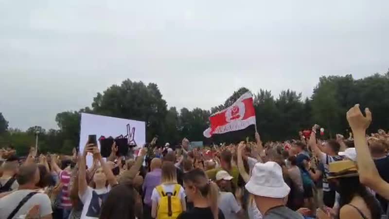 Стены рухнут! митинг за светлану тихановскую, минск 19 07 2020
