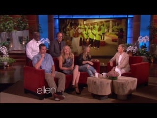 Adam sandler, drew barrymore, sophia grace and rosie and sia @ the ellen show