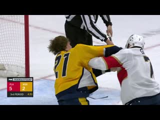 Radko gudas vs nick cousins mar 6, 2021