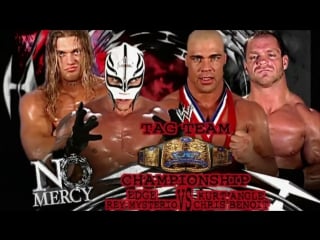 No mercy 2002 kurt angle & chris benoit vs rey mysterio & edge (match of the year)