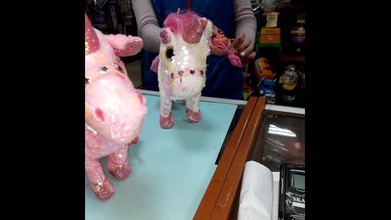 Мягкая игрушка пони "единорог" на дистанционном управлении