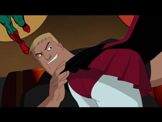 Batman and animated woman in mask trailer
