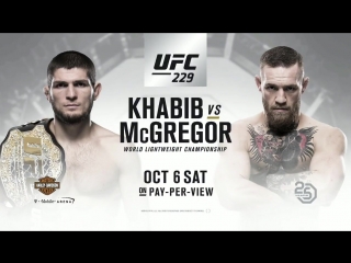 The fight is on! @teamkhabib vs @thenotoriousmma oct 6 in las vegas at ufc229!