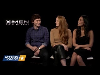 Evan peters, sophie turner, olivia munn everything is at stake in x men apocalypse !