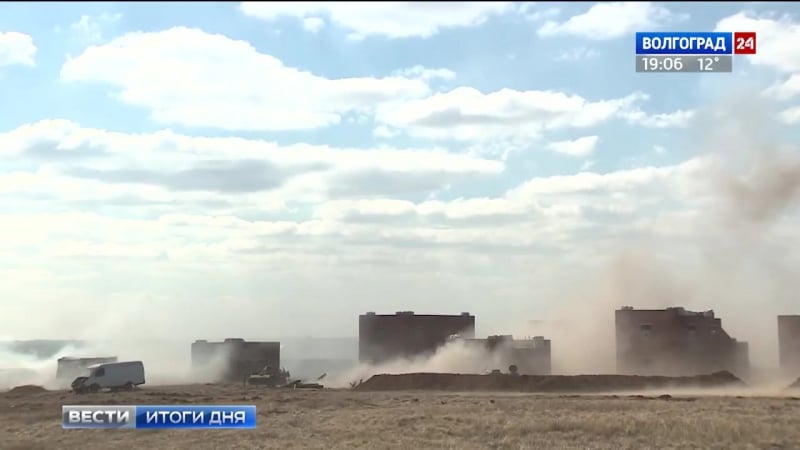 На полигоне прудбой прошли тактические занятия по освобождению населенного пункта