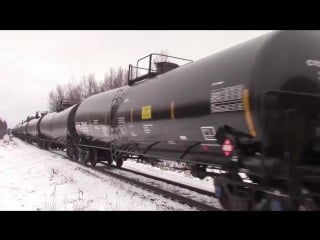 Cn freight train 305 wdpu at berry mills, nb (dec 9, 2015)