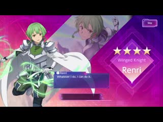 Renri incarnate animation sword art online alicization rising steel