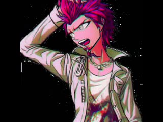 ⇴ danganronpa; leon kuwata ✛ sayaka maizono