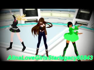 {mmd} {starshine legacy} alex linda anne {wonderful nippon}