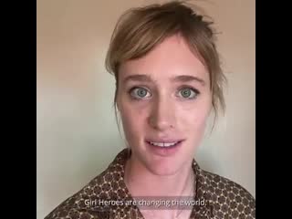 One girl can our ambassador, mackenzie davis, has always