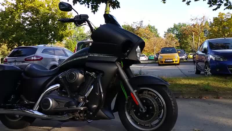 Супертюнинг kawasaki vn 1700 vulcan voyager vance hines slip ons abs custom bagger vn1700