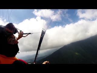 Paragliding route in kakheti, georgia, may 16, 2019